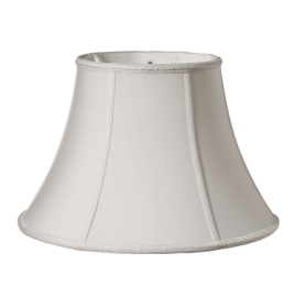 Slant Transitional Bell Softback Lampshade With Washer Fitter, Cream