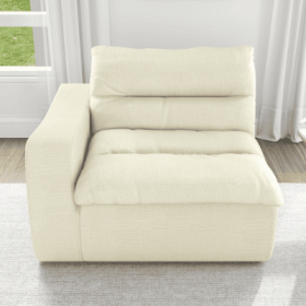 Lazy Floor Sofa, Modern Floor Lounge Chair With Left Arm, Comfortable Beanbag Sofa, Suitable For Living Room Bedroom Office