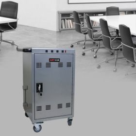 Mobile Charging Cart And Cabinet For Tablets Laptops 35-Device  B30PLUS -Silver