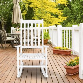 Outdoor/Indoor Rocking Chair, Square Wooden Rocking Chair 68.5*86*115CM  RT