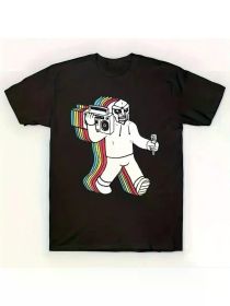 Summer Outdoor Sportswear, Interesting Men'S Printed Short-Sleeved T-Shirt, Comfortable And Breathable,