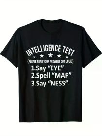 Men's fun printed cotton tops, casual short sleeve crewneck t-shirts, men's outdoor clothing