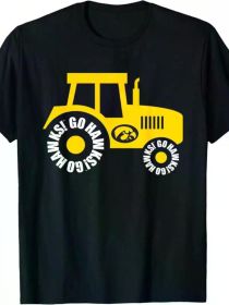 University of Iowa Farmer Tractor Slogan T-Shirt Sports Outdoor, Couple Clothing 2025 Family T-Shirt
