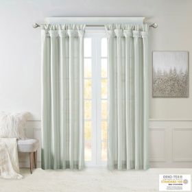 Twist Tab Lined Window Curtain Panel