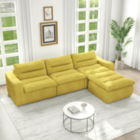 Right Sofa Seat, L-shaped Modular Combined Sofa, Compressed Combined Sofa, Modern Lazy Style Comfortable Beanbag Sofa