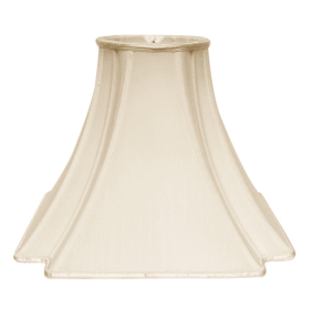 Slant V-Corner Square Softback Lampshade With Washer Fitter, Egg